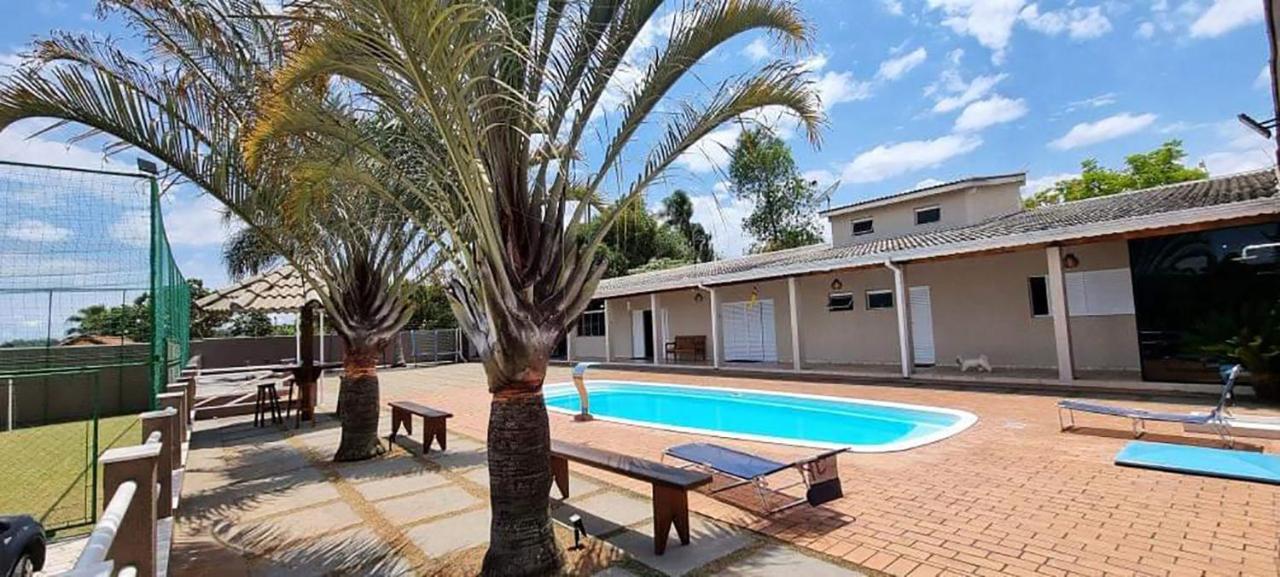 Chacara Com Piscina E Muito Lazer Em Jarinu Sp Villa Bagian luar foto